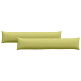 Sofa Pillows 2 pcs Light Green 200 x 40 cm Fabric 42013878