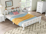 Single Bed White 3ft Solid Pine Wooden Bed Frame for Adults, Kids 190 x 90 cm WF038853KAA