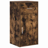 Corner Desk with Drawer Smoked Oak 102 x 88 x 75 cm 3337277