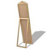 243692 Free-Standing Mirror Baroque Style 160x40 cm Gold