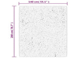 Rug ISTAN High Pile Shiny Look Cream 140x200 cm 375665