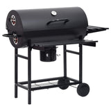Barrel Grill with Wheels and Shelves 3 pcs 115 x 85 x 95 cm 3443020