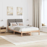 Bed Frame with Upholstered Headboard Brown 120 x 200 cm 878822
