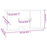 Aquarium Stand White 121x41x58 cm Engineered Wood 833615