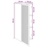 Wall-Mounted Cabinet Black 33 x 34.5 x 90 cm Engineered Wood 897906