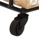 289093 3-Tier Kitchen Trolley 46x30x76 cm Solid Mango Wood