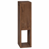 Bathroom Side Cabinet Natural 25 x 25 x 100 cm Solid Teak Wood 42026909