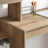 Desk with Shelf Artisan Oak 100 x 40 x 90 cm Engineered Wood 869321