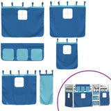 Bunk Bed without Mattress Blue 80x200 cm Solid Wood Pine 3283902