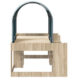 Bed with Tunnel 3 pcs Sonoma Oak and Light Blue Engineered Wood 3423504