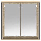 Bathroom Wall Cabinet with Mirror Sonoma Oak 60x21x60 cm 861898