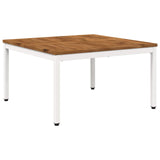 Coffee Table Natural and White 80 x 80.5 x 45 cm 901287