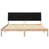 Bed Frame with Headboard Brown 180 x 200 cm Solid Pine Wood 3394405