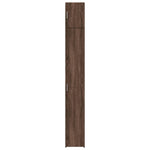 Slim Storage Cabinet Brown Oak 30x42.5x225 cm Engineered Wood 3281265