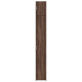 Slim Storage Cabinet Brown Oak 30x42.5x225 cm Engineered Wood 3281265