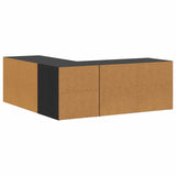 Corner Cabinet Black Oak 200 x 40 x 45 cm Engineered Wood 3446639