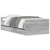Bed Frame without Mattress Grey Sonoma 75x190 cm Small Single Small Single 3207390