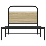 Bed Frame Without Mattress 100x190 cm Sonoma Oak Engineered Wood 4100252