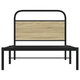 Bed Frame Without Mattress 107x203 cm Sonoma Oak Engineered Wood 4100254