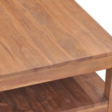 ZNTS Coffee Table 68x67x35 cm Solid Teak Wood 332859