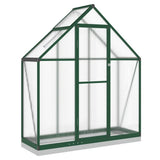 Greenhouse with Base Frame Green 169x58x202 cm Aluminium 4005820
