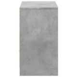 TV Cabinet with LED Concrete Grey 91x34x61 cm Engineered Wood 852183