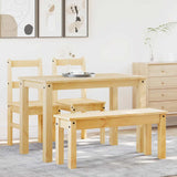 ZNTS 4 Piece Dining Set Panama Solid Wood Pine 3345167