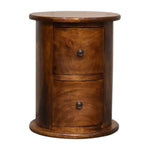 Mini Chestnut 2 Drawer Drum Chest IN3289