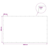 Tarpaulin with Eyelets Green 6 x 10 m 260 gsm PE 42039378