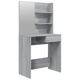 Dressing Table with Mirror Grey Sonoma 74.5x40x141 cm 820491