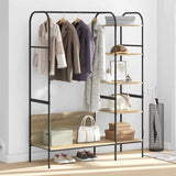 Clothes Rack with Shelf Brown 120 x 44 x 160 cm Engineered Wood 868446