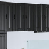 Wall Cabinet LUCCA Black 30 x 31 x 80 cm Engineered Wood 885007