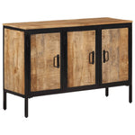 Sideboard 105x35x70 cm Solid Rough Wood Mango 374079