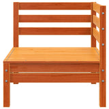 Garden Sofa Corner Wax Brown Solid Wood Pine 837981