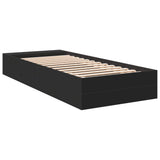 Bed Frame without Mattress Black 75x190 cm Small Single 3280623