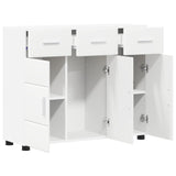 Sideboard FLORIN 88.5 x 30.5 x 73 cm White Engineered Wood 880311