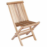 Garden Furniture Set 7 pcs Natural Solid Teak Wood 3418859