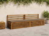 2-Piece Bench Cushions SOEST 2 pcs 100% Polyester Taupe 949085