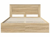 Bed Frame with Drawer Sonoma Oak 120 x 190 cm Engineer Wood 3410188