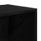 Book Cabinet Black Oak 143 x 30 x 36 cm Engineered Wood 862409