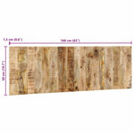 ZNTS Headboard 160 cm Solid Rough Wood Mango 4017503