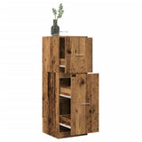 Apothecary Cabinet Old Wood 40x41x118 cm Engineered Wood 855203