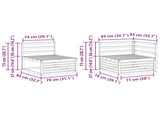 Outdoor Sofa Set 8 pcs Natural 3383502
