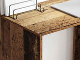 Desk with Shelf Old Wood 78.5 x 37 x 154.5 cm Engineered Wood 869344