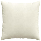 Sofa Pillows 2 pcs Cream 80 x 80 cm Corduroy Fabric 42014066