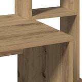 Desk with Shelves Artisan Oak 100x45x140 cm Engineered Wood 860444