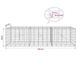 Gabion with 3.5 mm Wire and 5x10 cm Mesh 150x20x50 cm 3462597