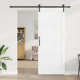 Sliding Door Manual White and black 93 x 232 cm 3333323