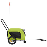 Pet Bike Trailer Green and Black Oxford Fabric and Iron 94018