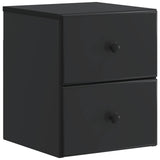Wall-Mounted Bedside Cabinet Black 34.5 x 33 x 40 cm 899147